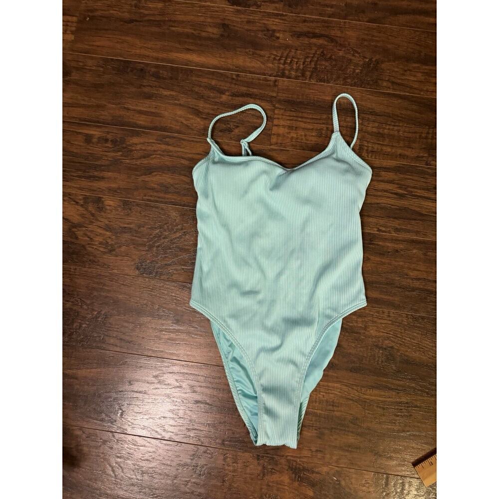 Aeropostale ribbed low back One piece swimsuit- Size S